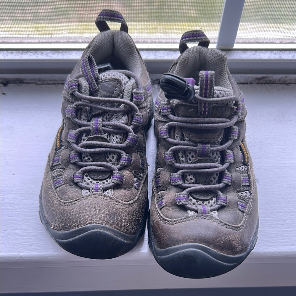Keens Kids' Outdoor Adventure Shoes - Gray and Purple